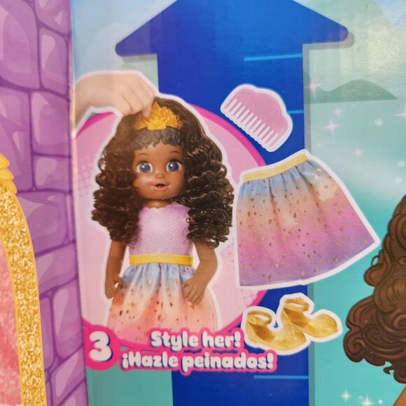 NEW Baby Alive Princess Ellie Grows Up Black Hair Doll 18" African American She - Picture 11 of 14